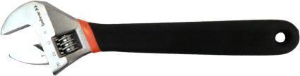Ключ разводной Bohrer 250 мм / 10 обрезинен. ручка