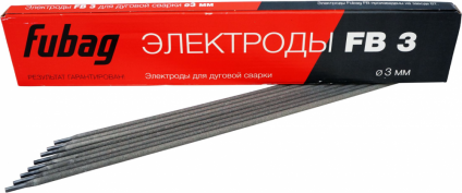 Электроды FUBAG с рутиловым покрытием FB 3 D3.0 мм (пачка 1 кг)