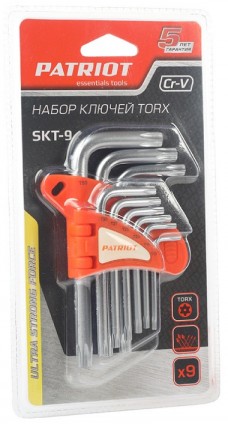 Набор ключей PATRIOT SKT-9 Torx 9 шт. Т10-Т50