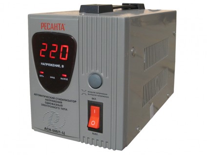 Стабилизатор напряжения Ресанта АСН-500/1-Ц 0,5кВт, 220В