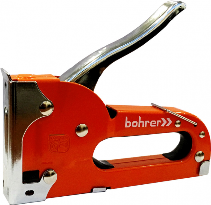 Степлер мебельный Bohrer   3 в 1 тип 140; тип 28; 10-14мм скобы гвозди) с регулир.