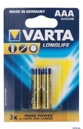 Батарейка VARTA AAA FSB2 LONGLIFE