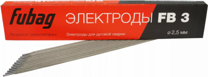 Электроды FUBAG с рутиловым покрытием FB 3 D2.5 мм (пачка 1 кг)