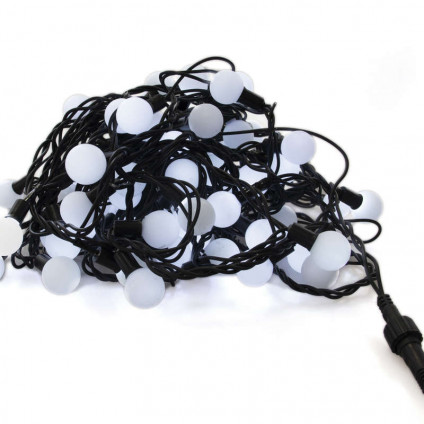 Гирлянда Матовые шарики OLDBL100-W-E 100LED 12м шарики бел. SHlights 4690601004307
