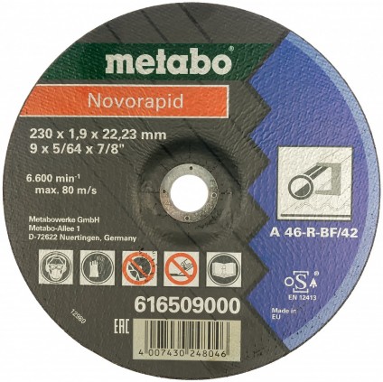Круг отрезной по металлу Metabo 230х1,9х22,2