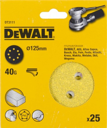 Набор шлифовальных дисков DeWALT DT 3111