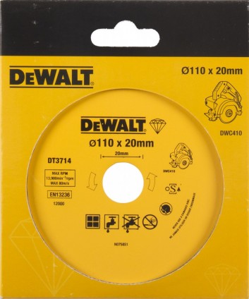 Отрезной диск DeWALT DT3714