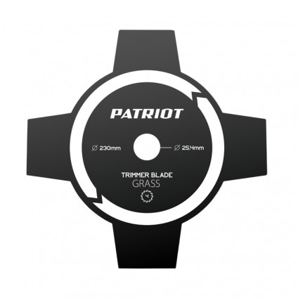 Нож PATRIOT PT-GCB4T D 230*25,4*1,6 мм 4-зубый