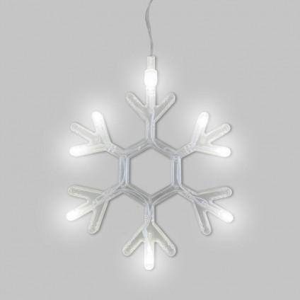 Фигура светодиодная Снежинка на присоске с подвесом бел. Neon-Night 501-019