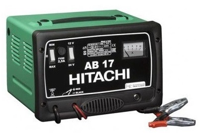 Зарядное уст-во Hitachi AB17 для автом.аккумул., 12/24В, 11А, 220В