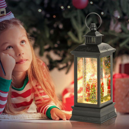Светильник светодиодный новогодний декоративный Дед Мороз ENGDS-10 LED h 27.5см 3хАА таймер 6ч IP20 теплый бел. Эра Б0051941