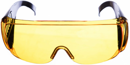 Очки защитные CHAMPION с дужками желтые, C1008