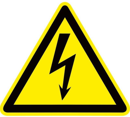 Знак пластик Опасность поражения электрическим током (Молния) W08 100х100мм PROxima EKF pn-1-01