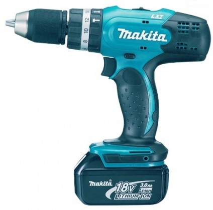 Аккумуляторная ударная дрель-шуруповерт  Makita DHP 453RFE 18 В