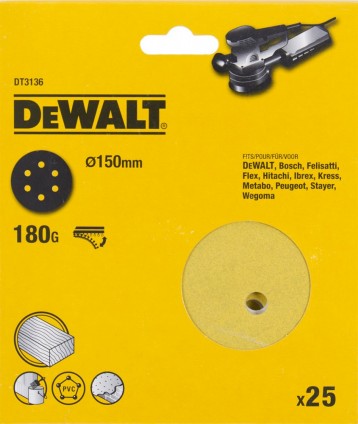 Набор шлифовальных дисков DeWALT DT 3136