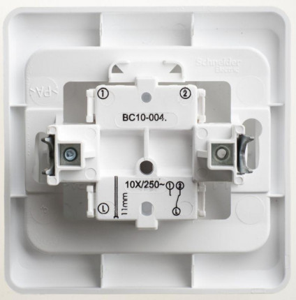 Переключатель 1-кл. СП Этюд 10А IP20 бел. SchE BC10-004B