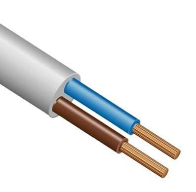 Провод ПВС 2х1 Б (бухта) (м) ЭЛЕКТРОКАБЕЛЬ НН 00-00007022
