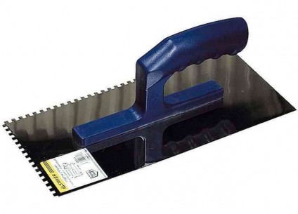 Зубчатая гладилка ЗУБР с пластиковой ручкой 8*8 мм