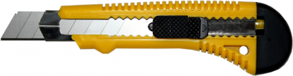 Нож Bohrer с выдвиж. лезвиями 18 мм усил.с металл. направляющей
