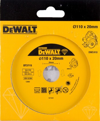 Отрезной диск DeWALT DT3715