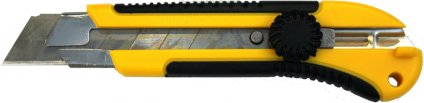 Нож Bohrer с выдвиж. лезвиями 25 мм усил.двухкомпон. ручка, регул. фиксатор лезвия