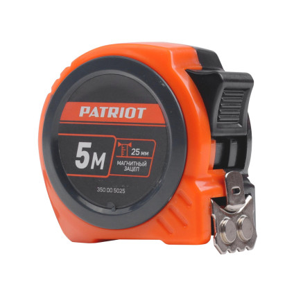 Рулетка PATRIOT MTP-5-25, магнит, 2сторон.зацеп, 5м*25 мм